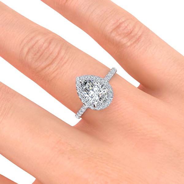 Aminah Moissanite Ring