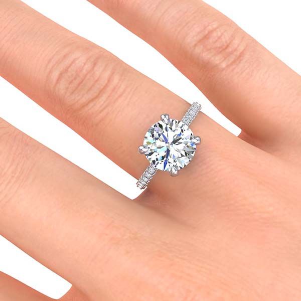 Sabina Moissanite Ring