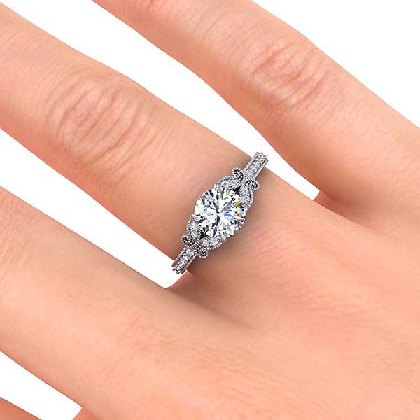 Butterfly Moissanite Ring