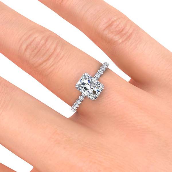 Crystal Moissanite Ring