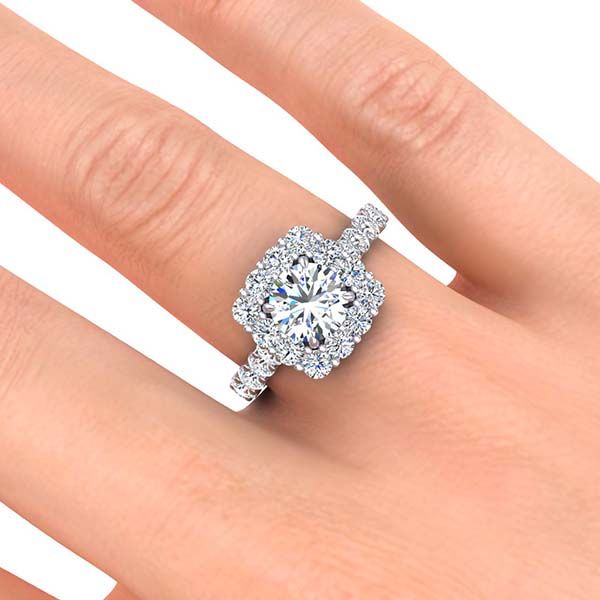 Daisy Moissanite Ring