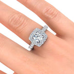 Daisy Moissanite Ring