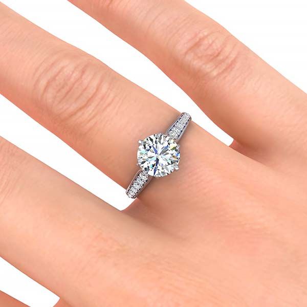 Vine Moissanite Ring