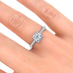 Valerie Cushion Moissanite Ring