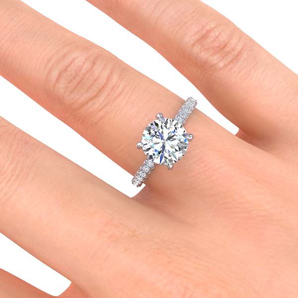 Monica Moissanite Ring