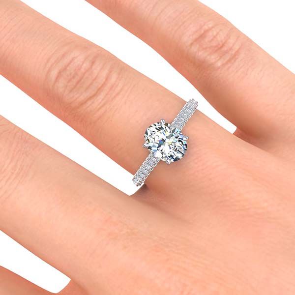 Lila Moissanite Ring