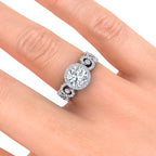 Swirl Moissanite Ring