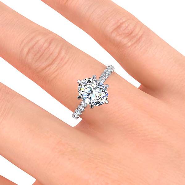 Brooklyn Oval Moissanite Ring