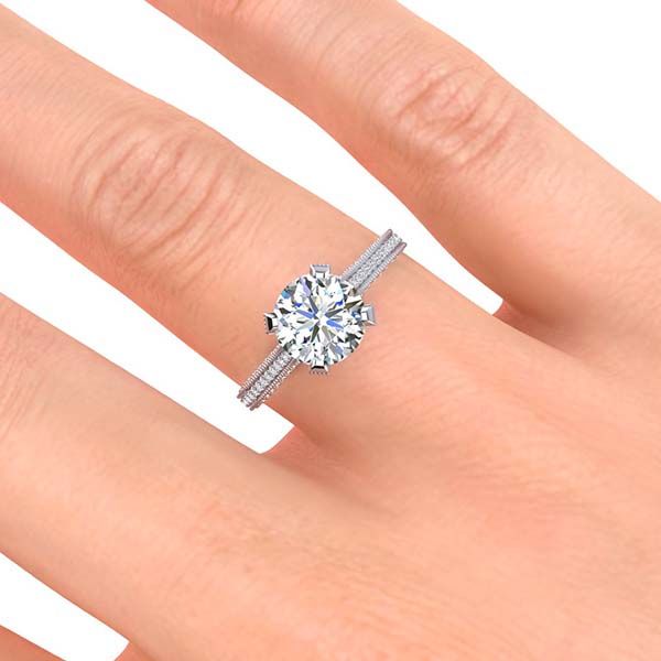Donatella Moissanite Ring
