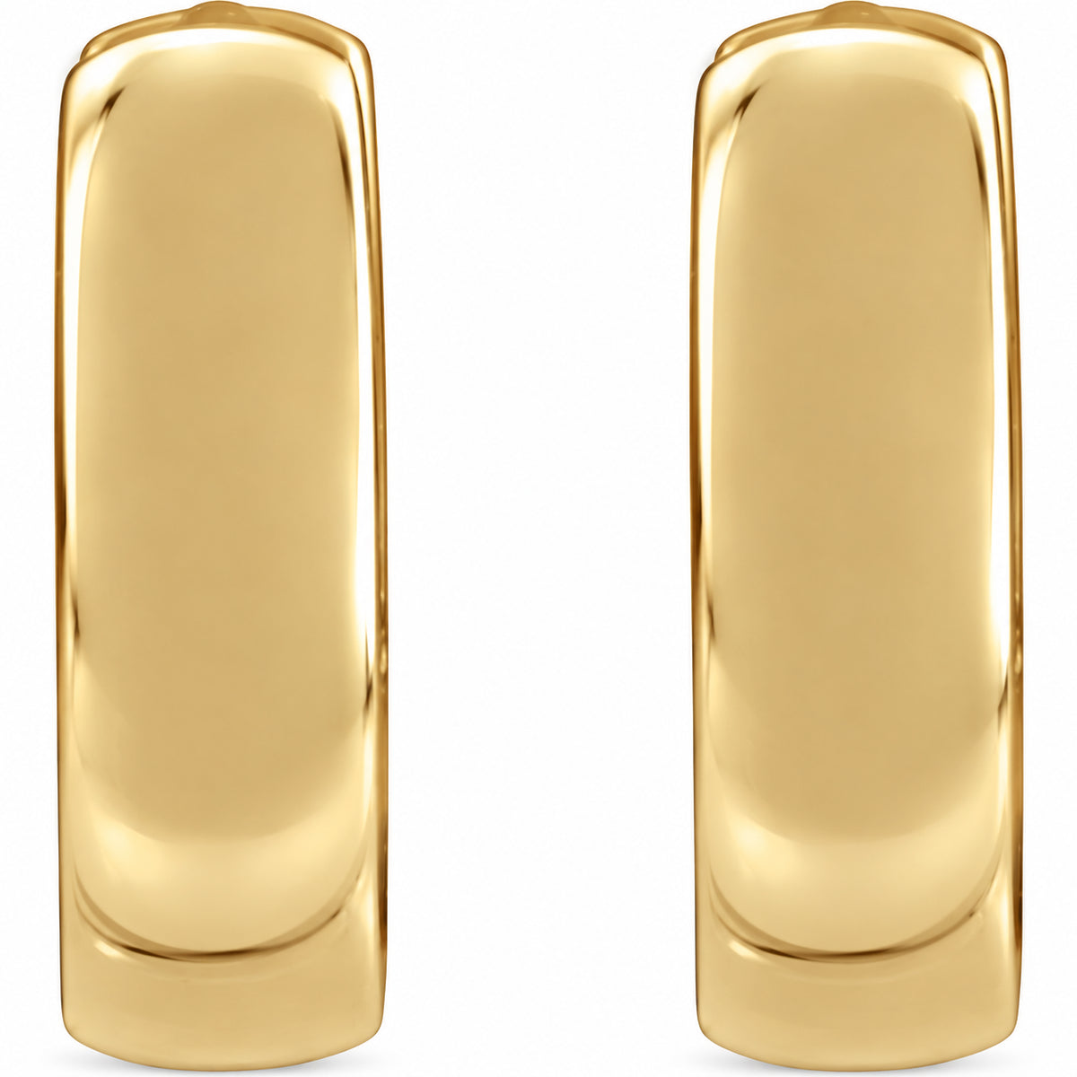 Hinged Hoop Earrings — 14K Yellow Gold — 8 mm — view 1
