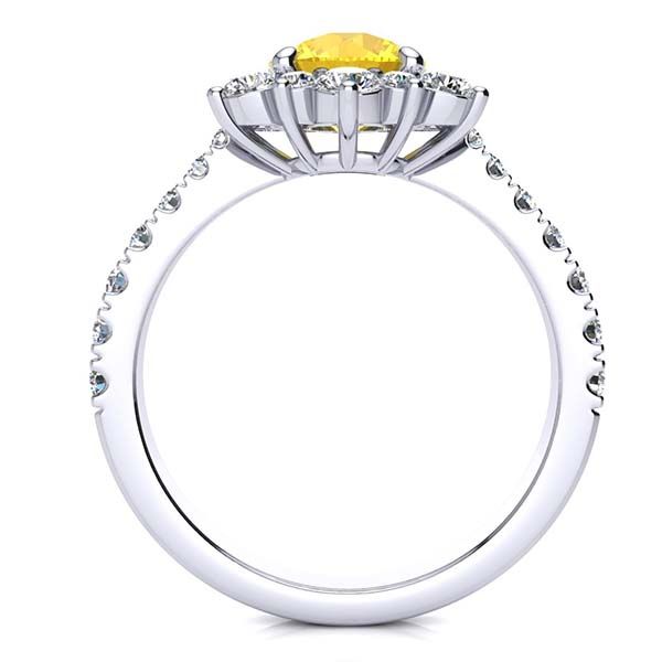 Snowflake Citrine Ring