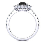 Snowflake Black Diamond Ring