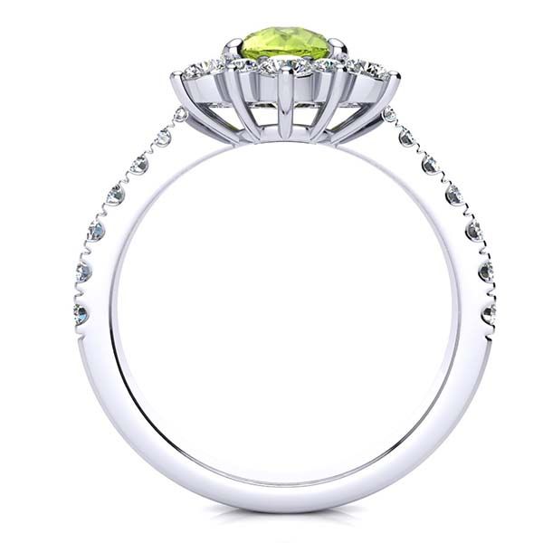 Snowflake Peridot Ring