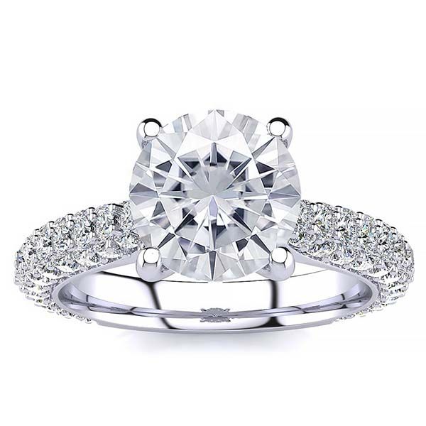 Rosemary Moissanite Ring