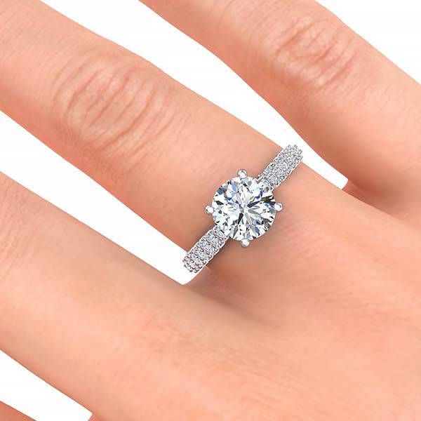 Rosemary Moissanite Ring