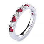3.2mm Ruby Diamond Ring