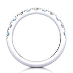3.2mm Aquamarine Diamond Ring
