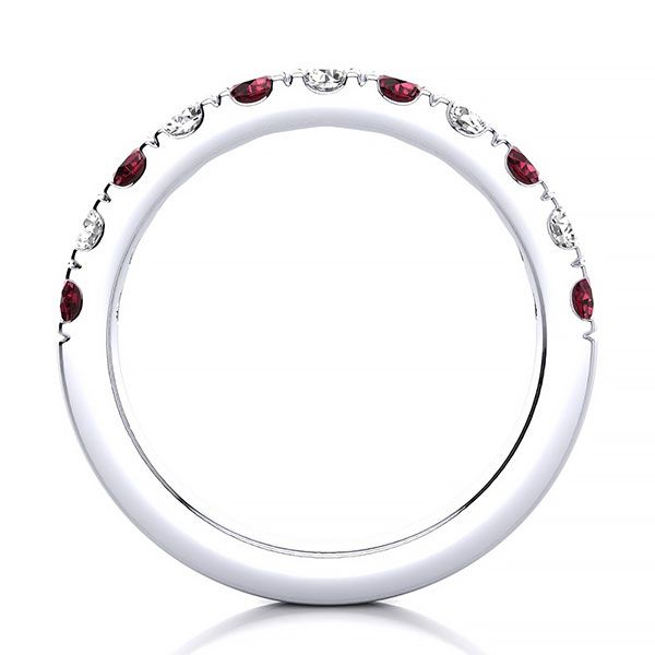 3.2mm Garnet Diamond Ring