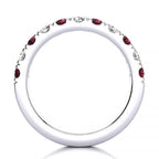 3.2mm Garnet Diamond Ring