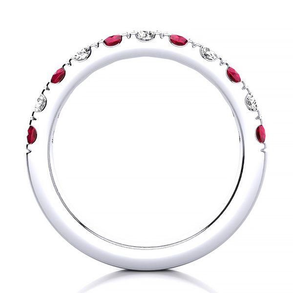 3.2mm Ruby Diamond Ring