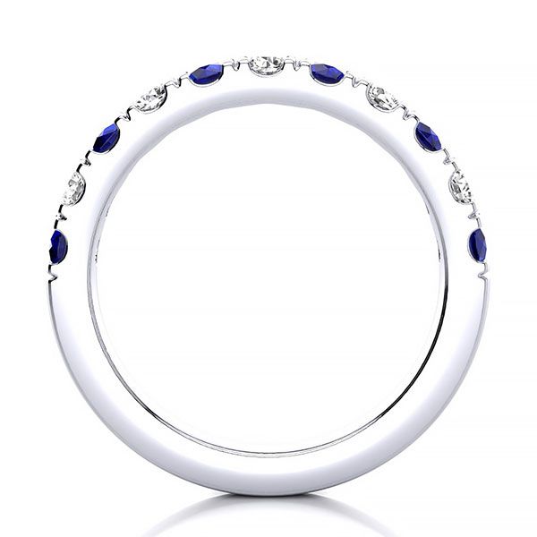 3.2mm Sapphire Diamond Ring