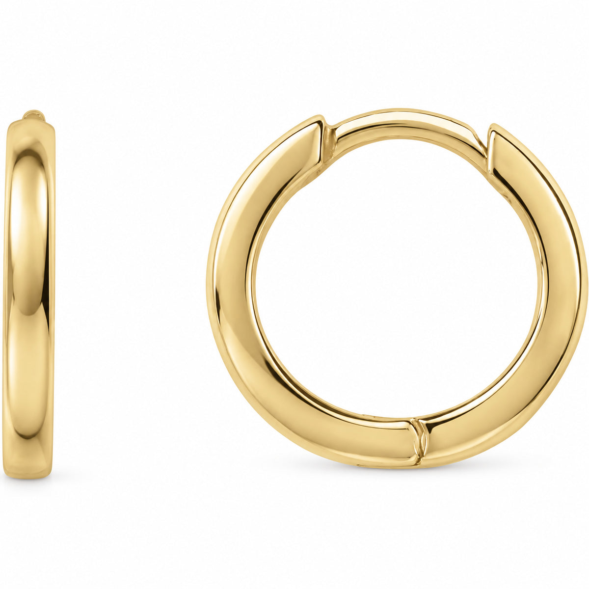 Hoop Earrings — 14K Yellow Gold — 10 mm — view 1
