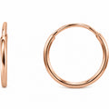 Endless Tube Hoop Earrings — 14K Rose Gold — 10 mm — view 1