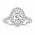 Alana engagement ring - white gold front view