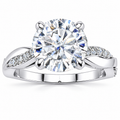 Alexia Lab Grown Diamond Ring — white gold — front view