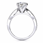 Alexia Lab Grown Diamond Ring — white gold — profile view