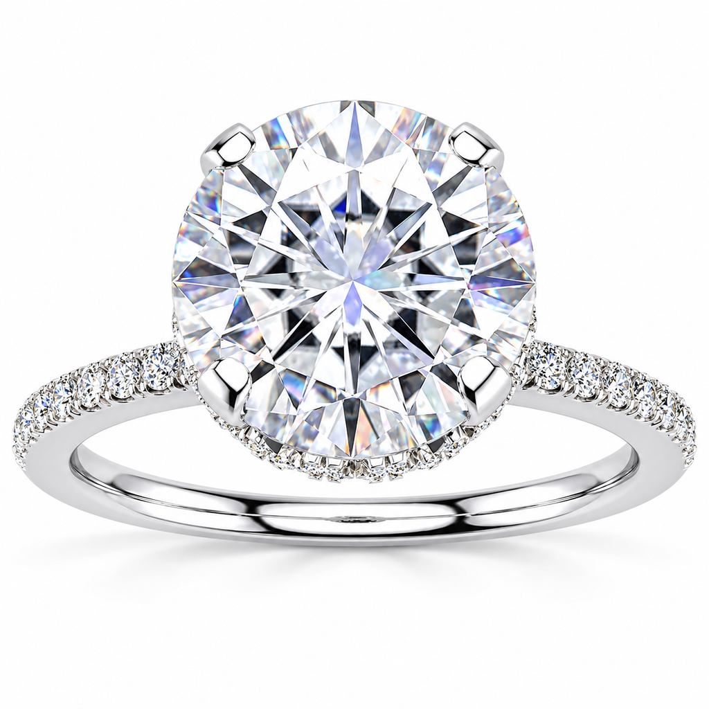 Aliana Lab Grown Diamond Ring — white gold — front view
