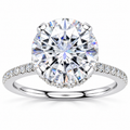 Aliana Lab Grown Diamond Ring — white gold — front view