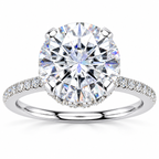 Aliana Lab Grown Diamond Ring — white gold — front view