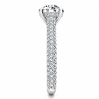 Alicia Lab Grown Diamond Ring — white gold — end view