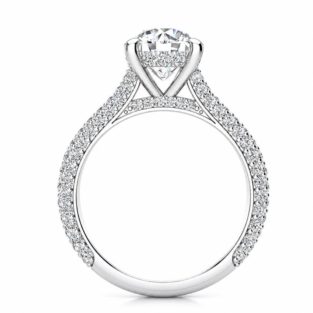 Alicia Lab Grown Diamond Ring — white gold — side view