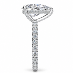 Alisha Lab Grown Diamond Ring — white gold — end view