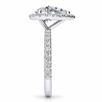 Aminah Lab Grown Diamond Ring — white gold — end view