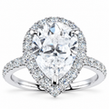 Aminah Lab Grown Diamond Ring — white gold — front view