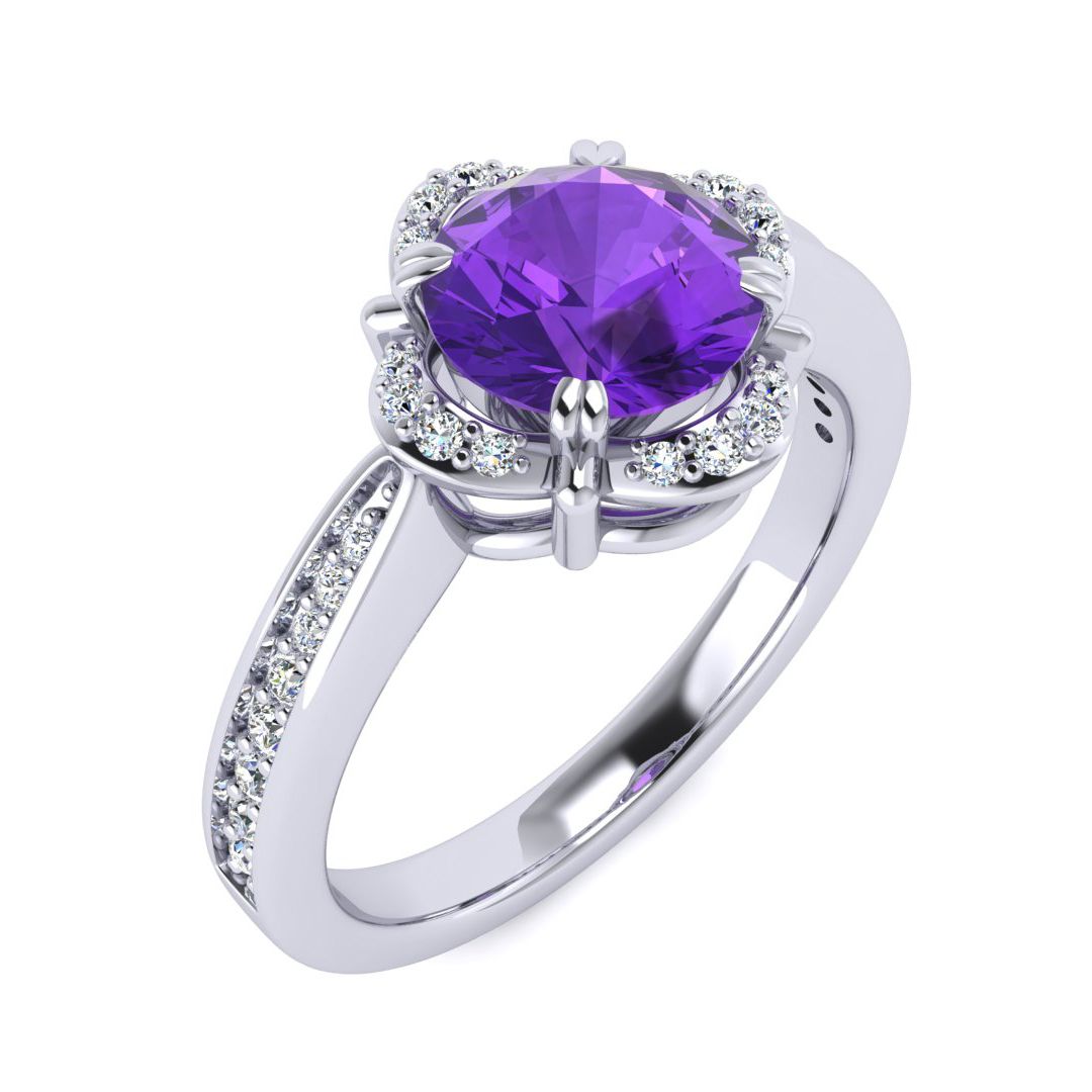 Luna Amethyst Ring