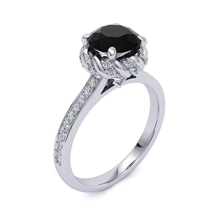 Sultana Black Diamond Ring