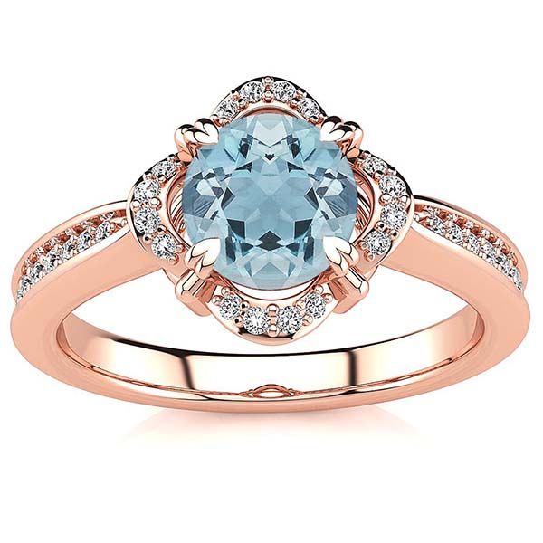 Luna Aquamarine Ring