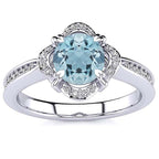 Luna Aquamarine Ring