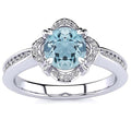 Luna Aquamarine Ring