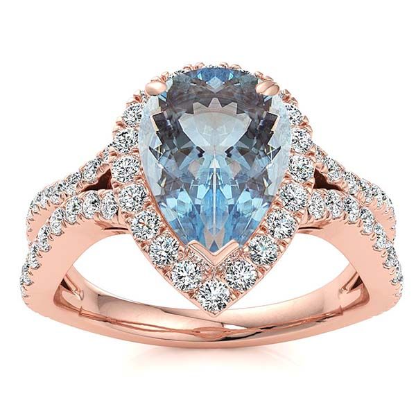Jasmine Aquamarine Ring