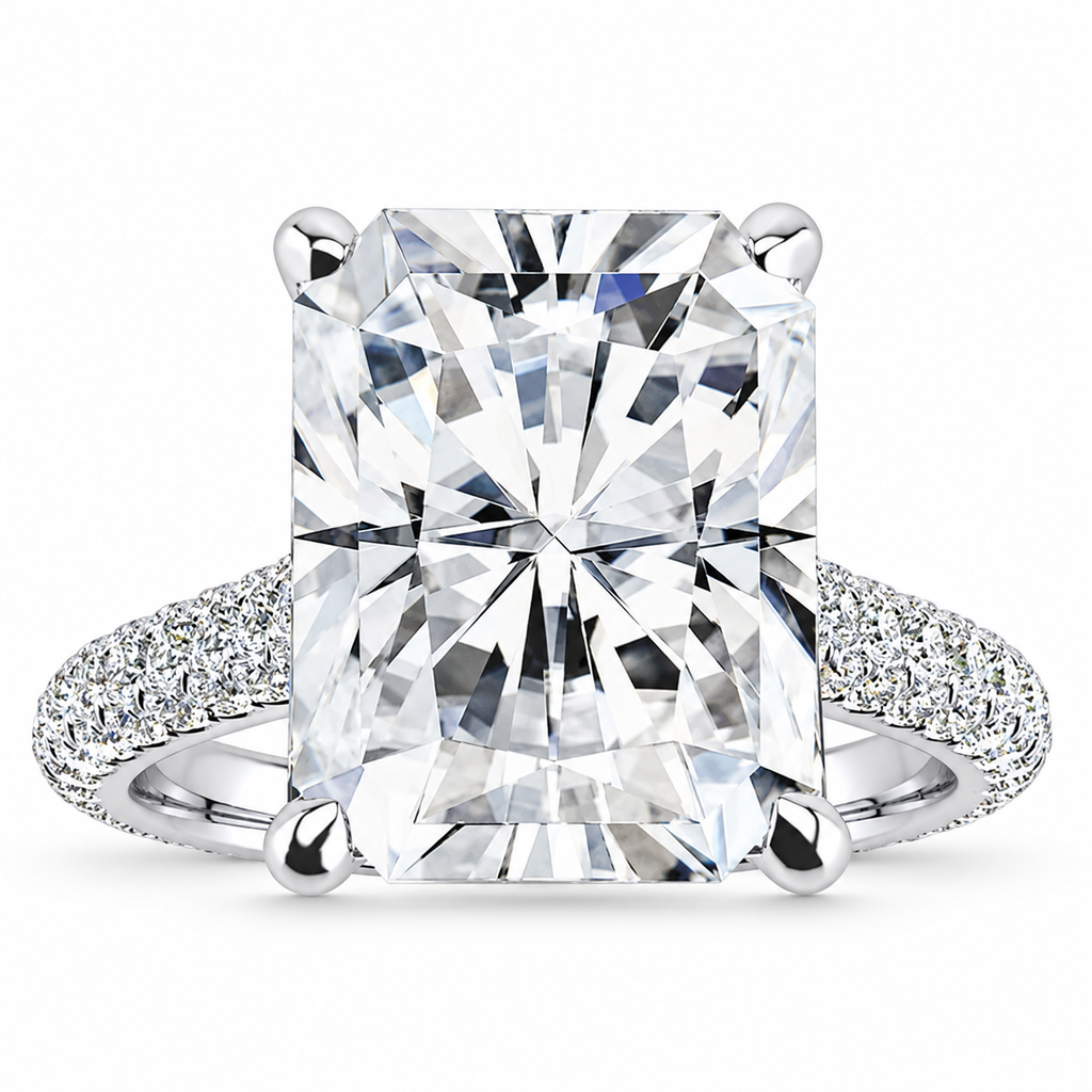 Ariana Lab Grown Diamond Ring — white gold — front view