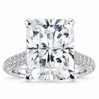 Ariana Lab Grown Diamond Ring — white gold — front view