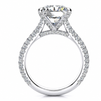 Ariana Lab Grown Diamond Ring — white gold — side view