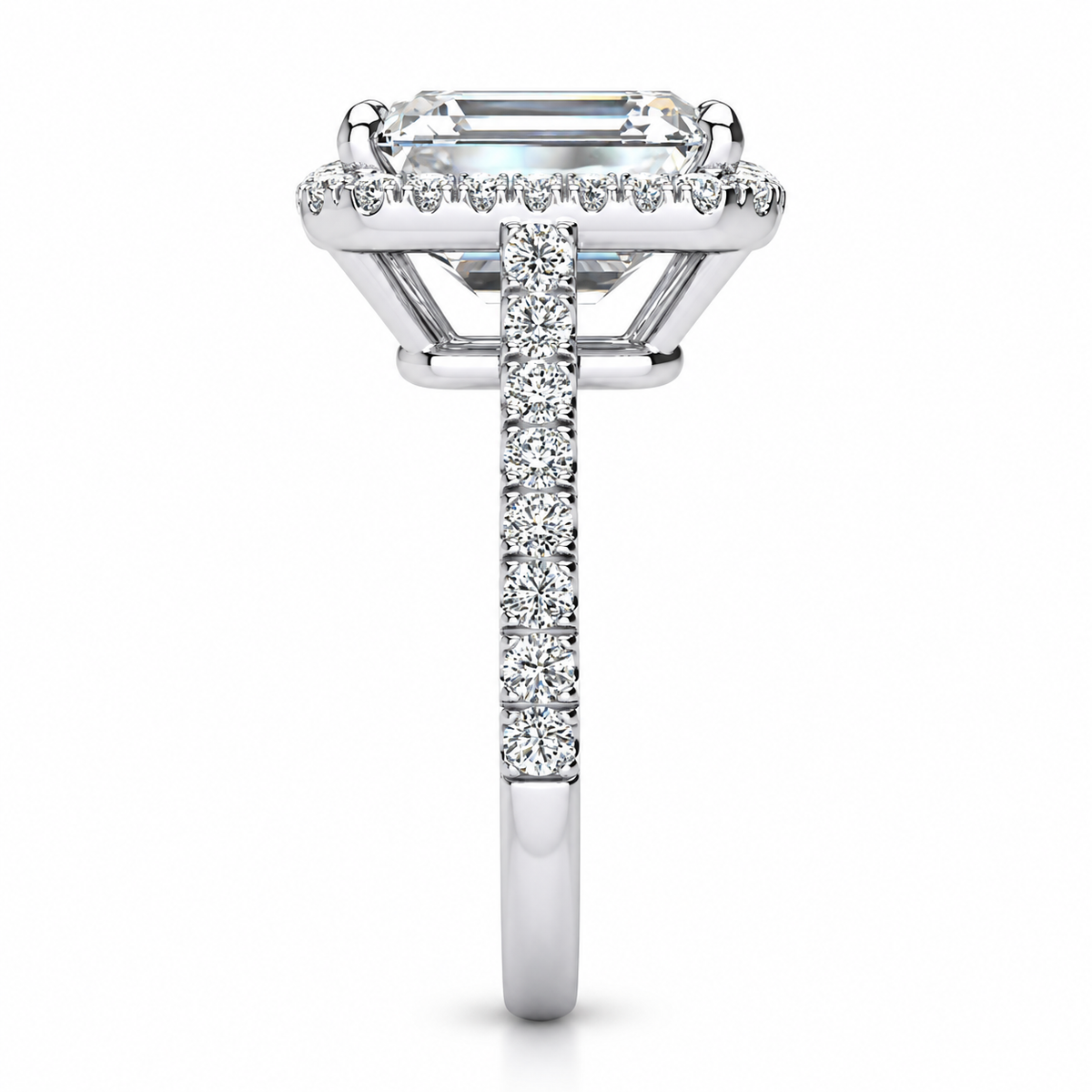 Autumn Lab Grown Diamond Ring — white gold — end view