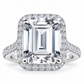 Autumn Lab Grown Diamond Ring — white gold — front view