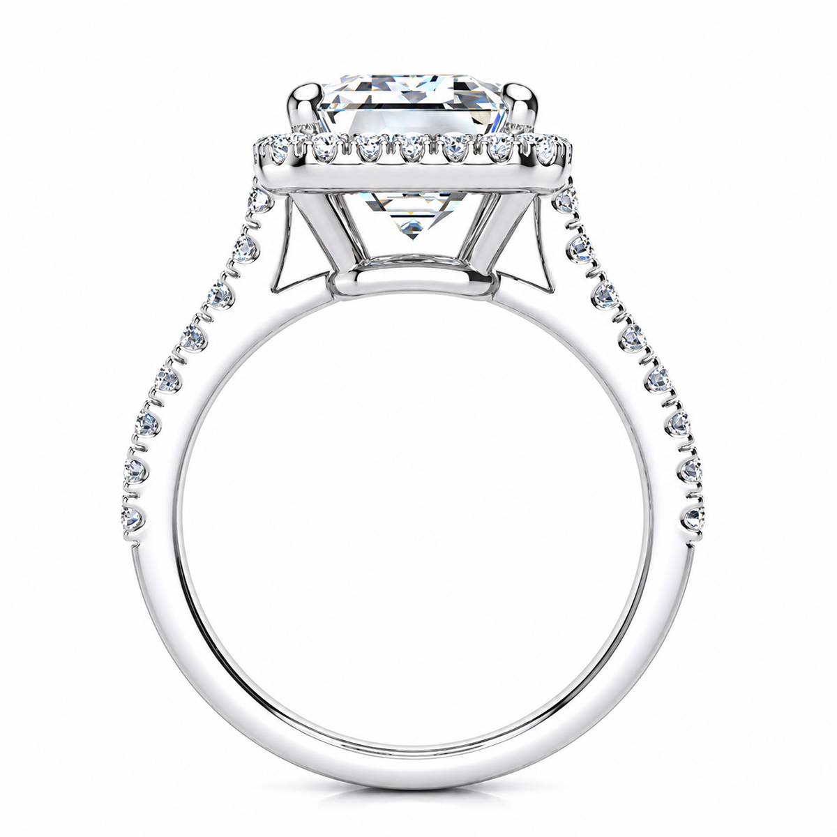 Autumn Lab Grown Diamond Ring — white gold — side view